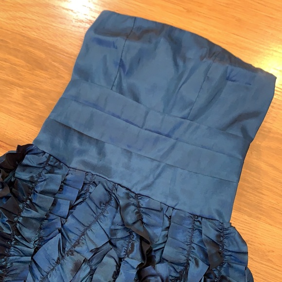 STELLA M’LIA~DarkBLU STRAPLESS TAFFETA PARTY DRESS - Picture 5 of 16